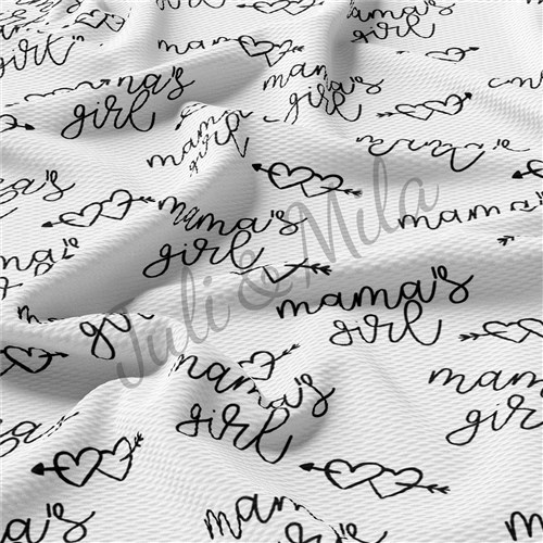 Printed Liverpool Fabric Mama's girl & Get a Free $89.99 Embroidery Bundle