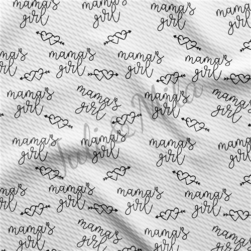Printed Liverpool Fabric Mama's girl & Get a Free $89.99 Embroidery Bundle