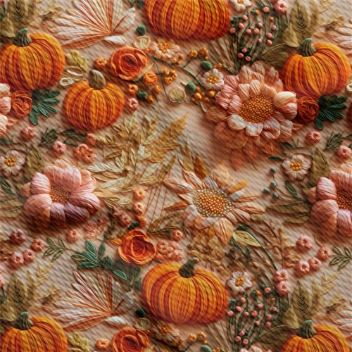 Fall Floral Embroidery Liverpool Bullet Textured Stretch Solid Strip Thick Knit Jersey Fabric