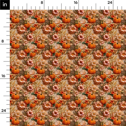 Fall Floral Embroidery Liverpool Bullet Textured Stretch Solid Strip Thick Knit Jersey Fabric