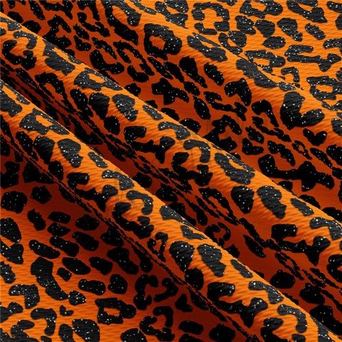 Fall Autumn Halloween Cheetah Orange Glitter AA198 & Get a Free $89.99 Embroidery Bundle