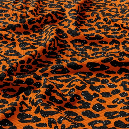 Fall Autumn Halloween Cheetah Orange Glitter AA198 & Get a Free $89.99 Embroidery Bundle