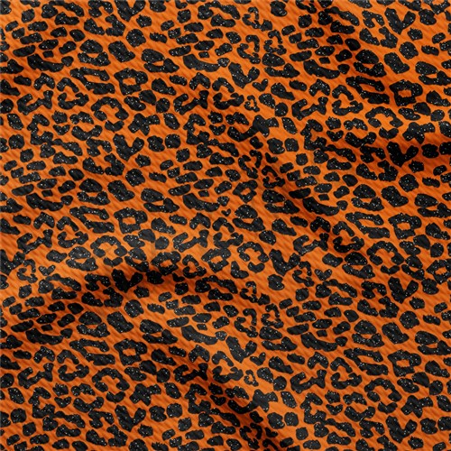 Fall Autumn Halloween Cheetah Orange Glitter AA198 & Get a Free $89.99 Embroidery Bundle