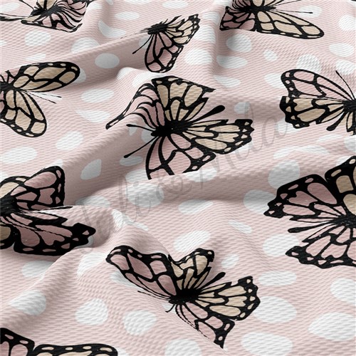 Monarch Butterflies Butterfly Liverpool Fabric AA701 & Get a Free $89.99 Embroidery Bundle