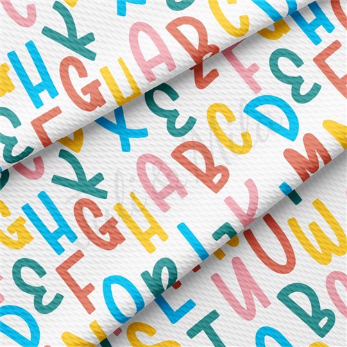 Back to School AA2361 Liverpool Bullet Textured Stretch Solid Strip Thick Knit Jersey Fabric