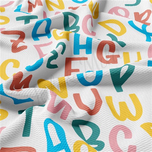Back to School AA2361 Liverpool Bullet Textured Stretch Solid Strip Thick Knit Jersey Fabric