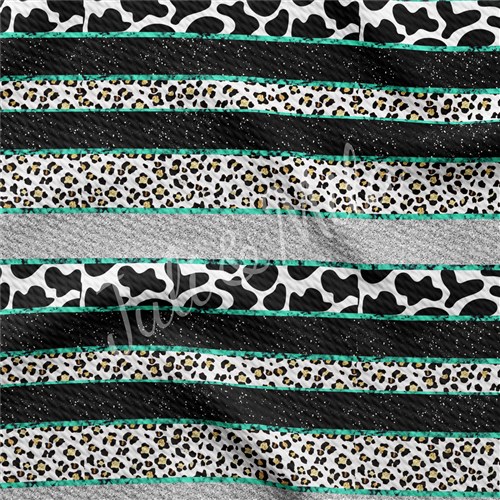 Printed Liverpool Bullet Textured Stretch Solid Strip Thick Knit Jersey Fabric