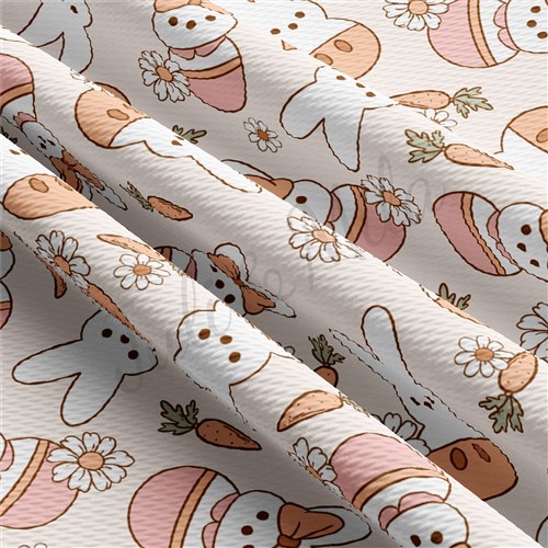 Easter Liverpool Bullet Textured Stretch Solid Strip Thick Knit Jersey Fabric