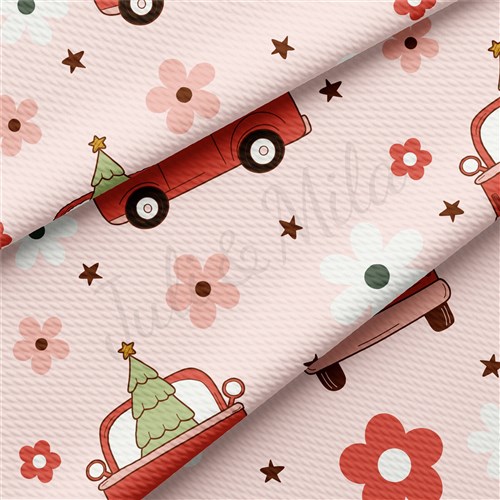 Christmas Printed Liverpool Bullet Textured Stretch Solid Strip Thick Knit Jersey Fabric