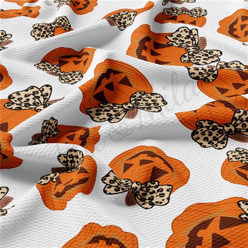 Fall Pumpkin Printed Liverpool 4 Way Fabric AA1508 & Get a Free $89.99 Embroidery Bundle