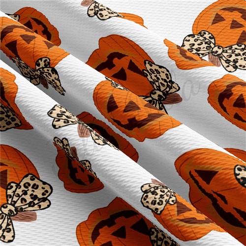 Fall Pumpkin Printed Liverpool 4 Way Fabric AA1508 & Get a Free $89.99 Embroidery Bundle