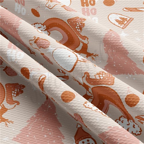 Christmas Christmas Liverpool Bullet Textured Stretch Solid Strip Thick Knit Jersey Fabric