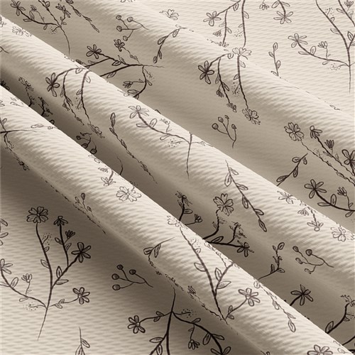 Floral Printed Liverpool 4 Way Fabric AA267 & Get a Free $89.99 Embroidery Bundle