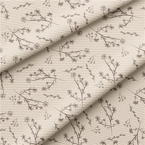 Floral Printed Liverpool 4 Way Fabric AA267 & Get a Free $89.99 Embroidery Bundle