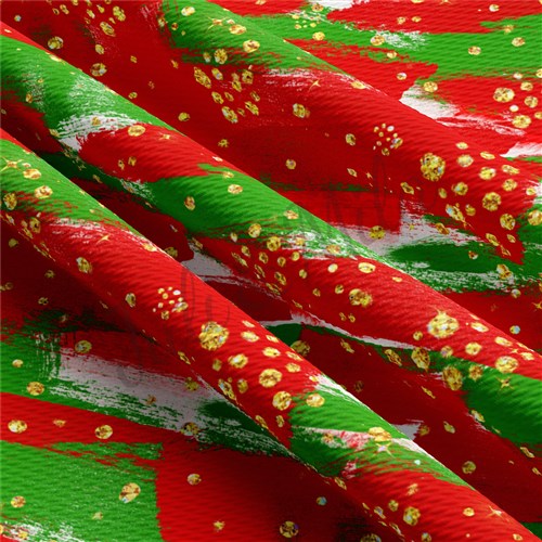 Christmas Liverpool Bullet Textured Stretch Solid Strip Thick Knit Jersey Fabric