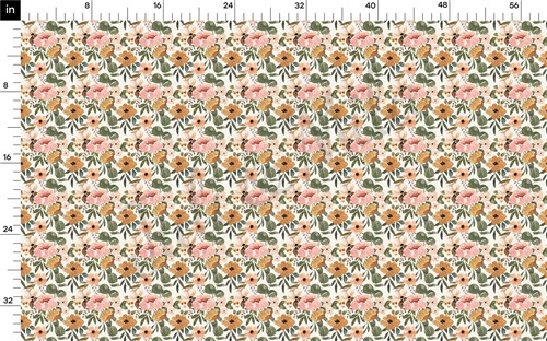 Watercolor Floral Liverpool Bullet Textured Stretch Solid Strip Thick Knit Jersey Fabric