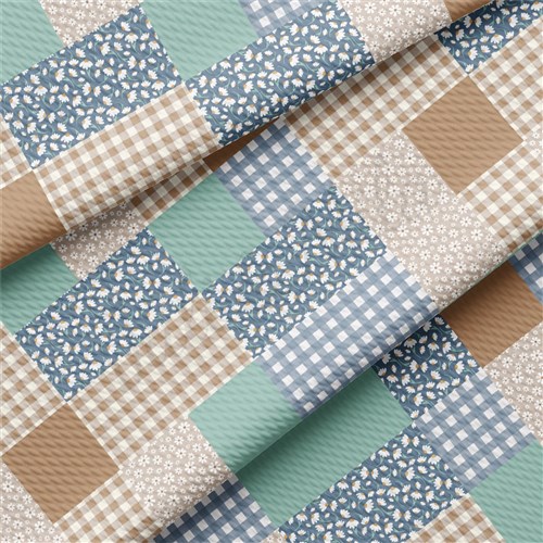 Patchwork Liverpool Bullet Textured Stretch Solid Strip Thick Knit Jersey Fabric