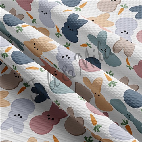 Easter Printed Liverpool Fabric Egg Bunny Pastel(E24) & Get a Free $89.99 Embroidery Bundle