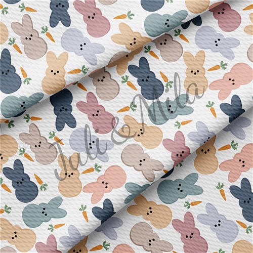 Easter Printed Liverpool Fabric Egg Bunny Pastel(E24) & Get a Free $89.99 Embroidery Bundle