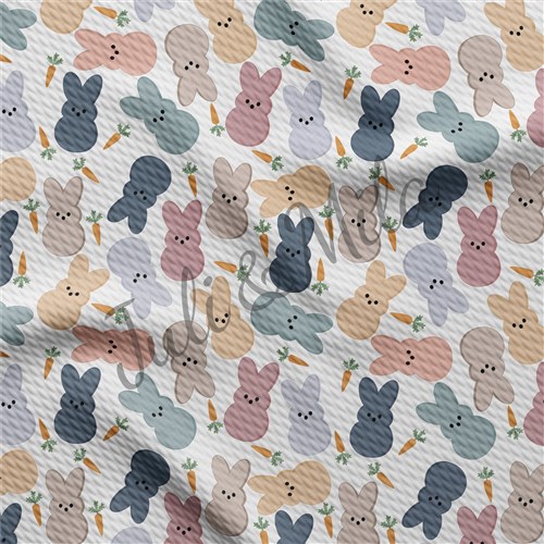 Easter Printed Liverpool Fabric Egg Bunny Pastel(E24) & Get a Free $89.99 Embroidery Bundle