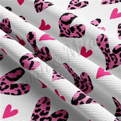 Valentine's Day Printed Liverpool Bullet Textured Stretch Solid Strip Thick Knit Jersey Fabric