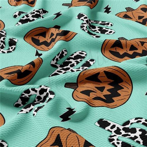 Autumn Fall Halloween Printed Liverpool Fabric AA1968 & Get a Free $89.99 Embroidery Bundle
