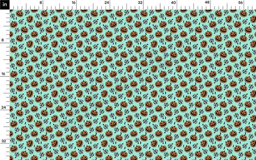 Autumn Fall Halloween Printed Liverpool Fabric AA1968 & Get a Free $89.99 Embroidery Bundle