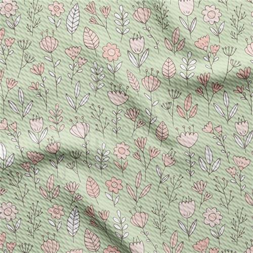 Floral AA2384 Floral Liverpool Bullet Textured Stretch Solid Strip Thick Knit Jersey Fabric