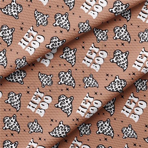 Pumpkin Printed Liverpool Bullet Textured Stretch Solid Strip Thick Knit Jersey Fabric
