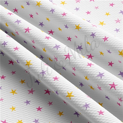 Printed Liverpool Bullet Textured Stretch Solid Strip Thick Knit Jersey Fabric