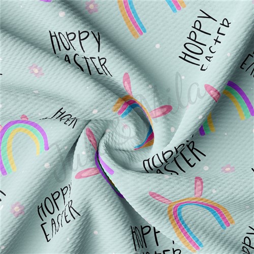 Easter Liverpool Bullet Textured Stretch Solid Strip Thick Knit Jersey Fabric