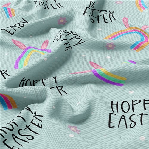 Easter Liverpool Bullet Textured Stretch Solid Strip Thick Knit Jersey Fabric