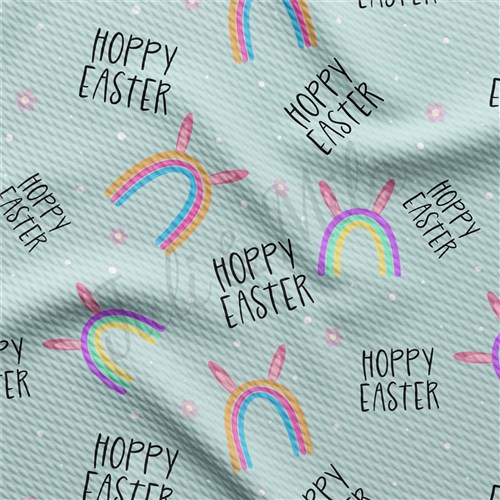Easter Liverpool Bullet Textured Stretch Solid Strip Thick Knit Jersey Fabric