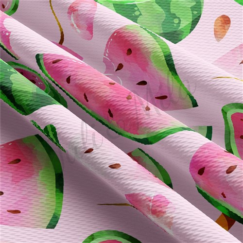 Watermelon Summer Bullet Printed Fabric AA918 & Get a Free $89.99 Embroidery Bundle