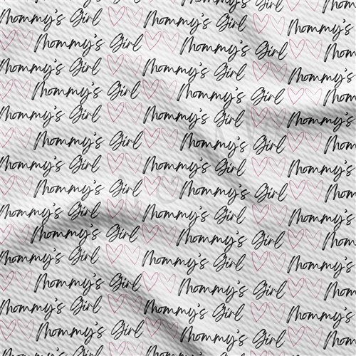 Mommy's Girl Printed Liverpool Bullet Textured Stretch Solid Strip Thick Knit Jersey Fabric