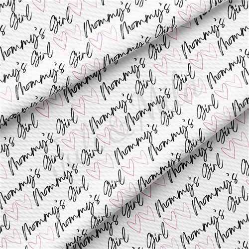 Mommy's Girl Printed Liverpool Bullet Textured Stretch Solid Strip Thick Knit Jersey Fabric