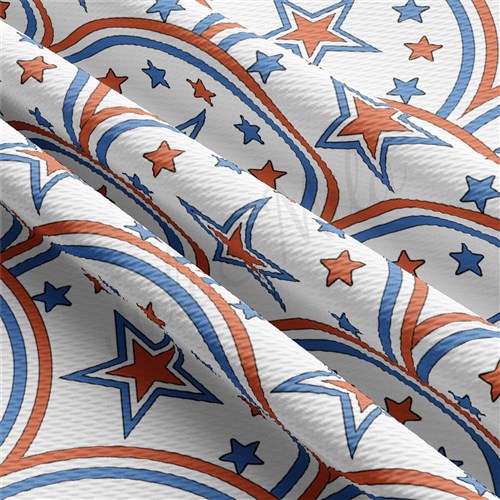 4th of July Patriotic Printed Liverpool Fabric AA2191 & Get a Free $89.99 Embroidery Bundle