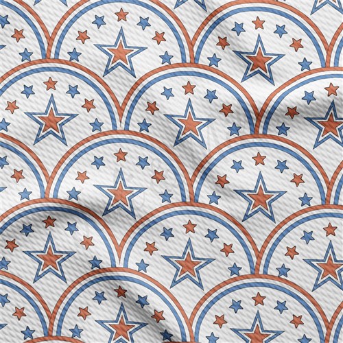 4th of July Patriotic Printed Liverpool Fabric AA2191 & Get a Free $89.99 Embroidery Bundle