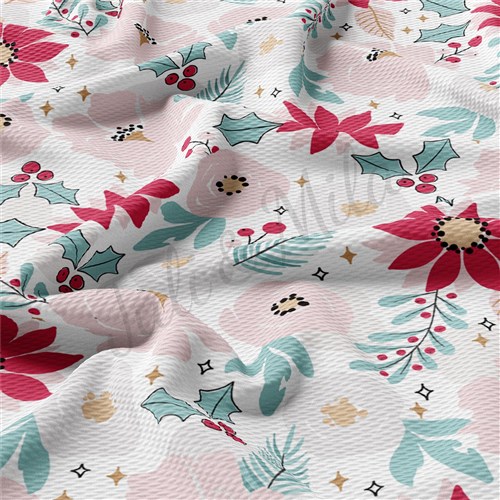 Christmas Liverpool Bullet Textured Stretch Solid Strip Thick Knit Jersey Fabric