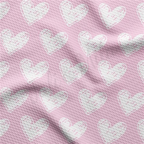 Valentine's Day Liverpool Bullet Textured Stretch Solid Strip Thick Knit Jersey Fabric
