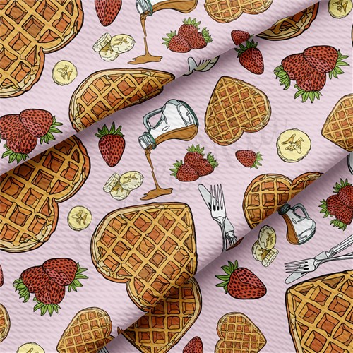 Valentine's Day Liverpool Bullet Textured Stretch Solid Strip Thick Knit Jersey Fabric