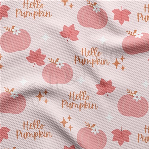Fall Halloween Hello Pumpkin Printed Liverpool AA1590 & Get a Free $89.99 Embroidery Bundle
