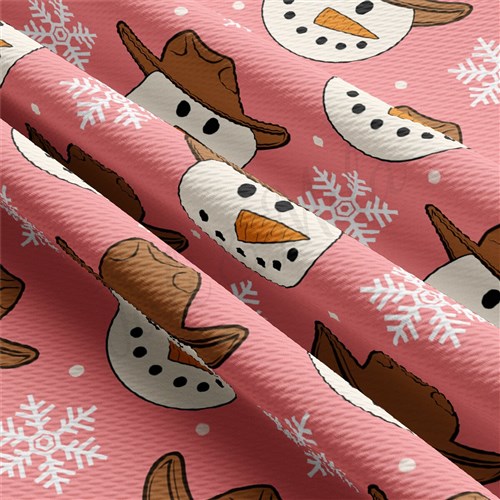 Snowman Christmas Printed Liverpool 4 Way AA1912 & Get a Free $89.99 Embroidery Bundle