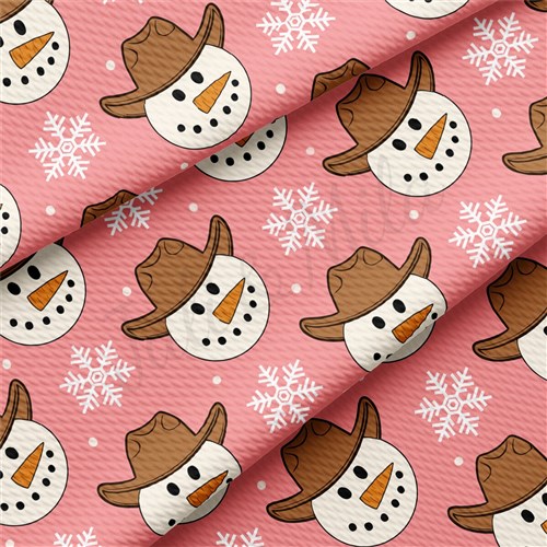 Snowman Christmas Printed Liverpool 4 Way AA1912 & Get a Free $89.99 Embroidery Bundle