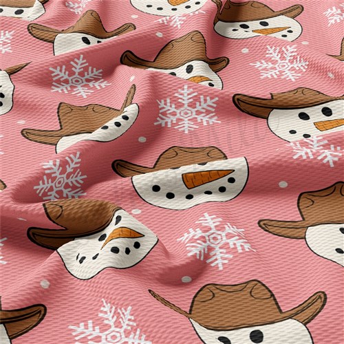 Snowman Christmas Printed Liverpool 4 Way AA1912 & Get a Free $89.99 Embroidery Bundle