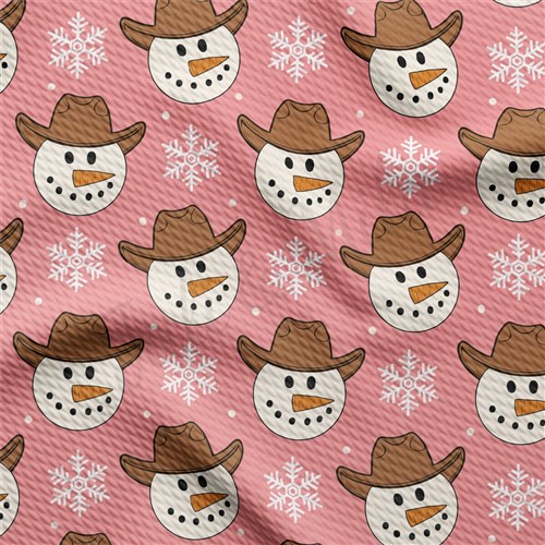 Snowman Christmas Printed Liverpool 4 Way AA1912 & Get a Free $89.99 Embroidery Bundle