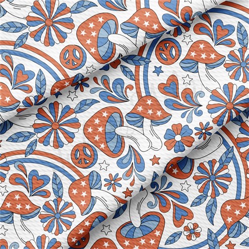 4th of July Patriotic Printed Liverpool Fabric AA2190 & Get a Free $89.99 Embroidery Bundle