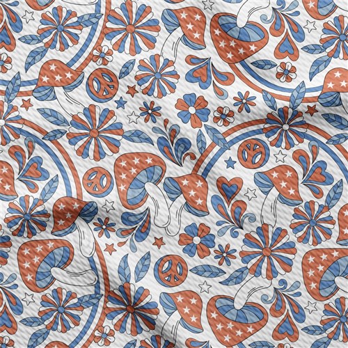 4th of July Patriotic Printed Liverpool Fabric AA2190 & Get a Free $89.99 Embroidery Bundle