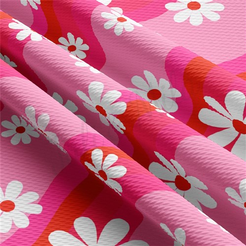 Valentine's Day Liverpool Bullet Textured Stretch Solid Strip Thick Knit Jersey Fabric