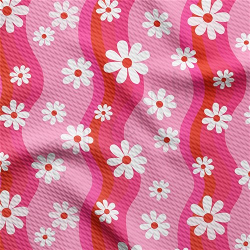 Valentine's Day Liverpool Bullet Textured Stretch Solid Strip Thick Knit Jersey Fabric